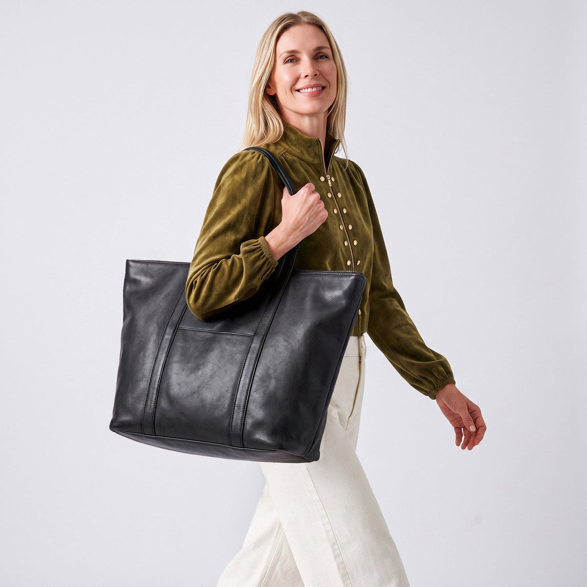 Suburban Leather Tote Bag Lg