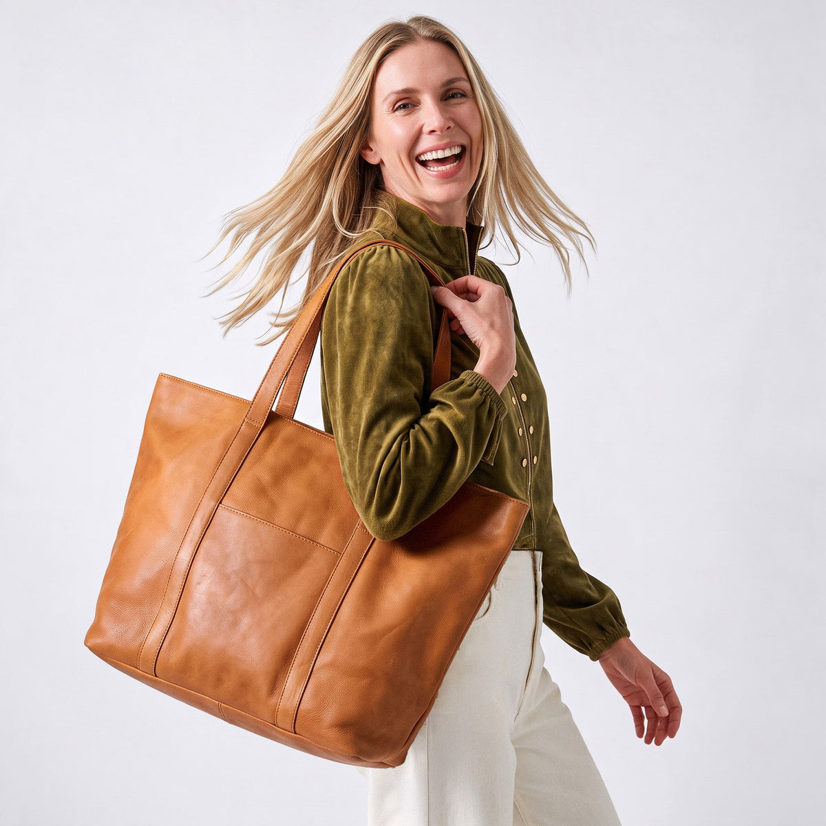 Suburban Leather Tote Bag Lg