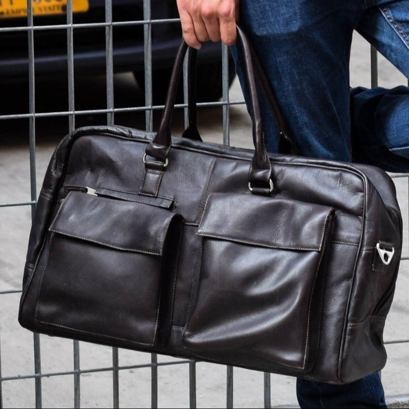 Prime Time Leather Duffel Bag