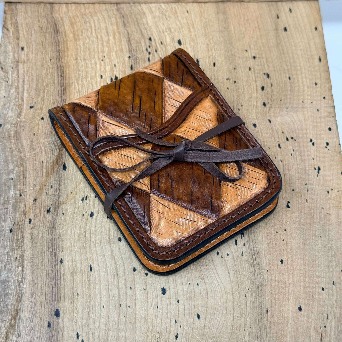 Rancher’s Wallet – Basket Weave / Brown-Natural / 0103