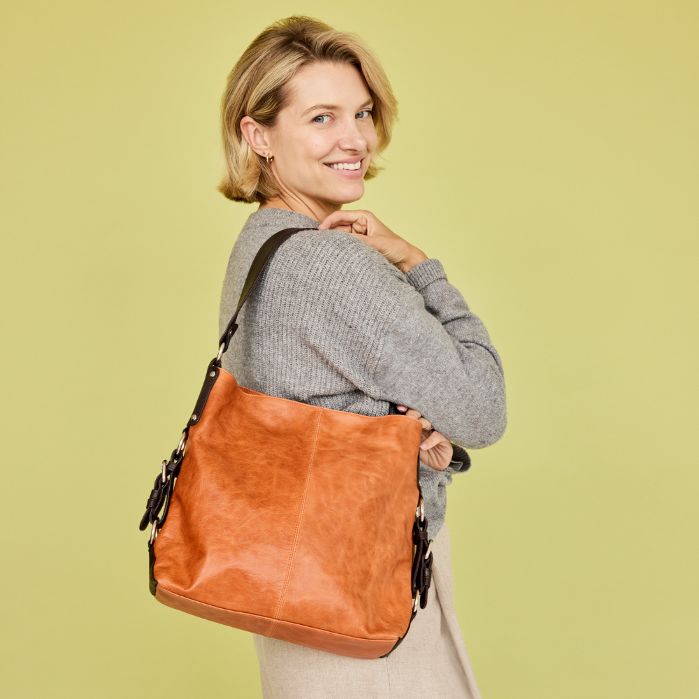 Simone Md Leather Shoulder Bag