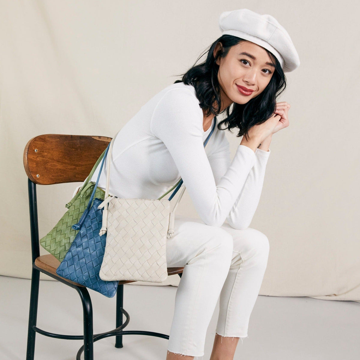Milly Leather Crossbody Bag