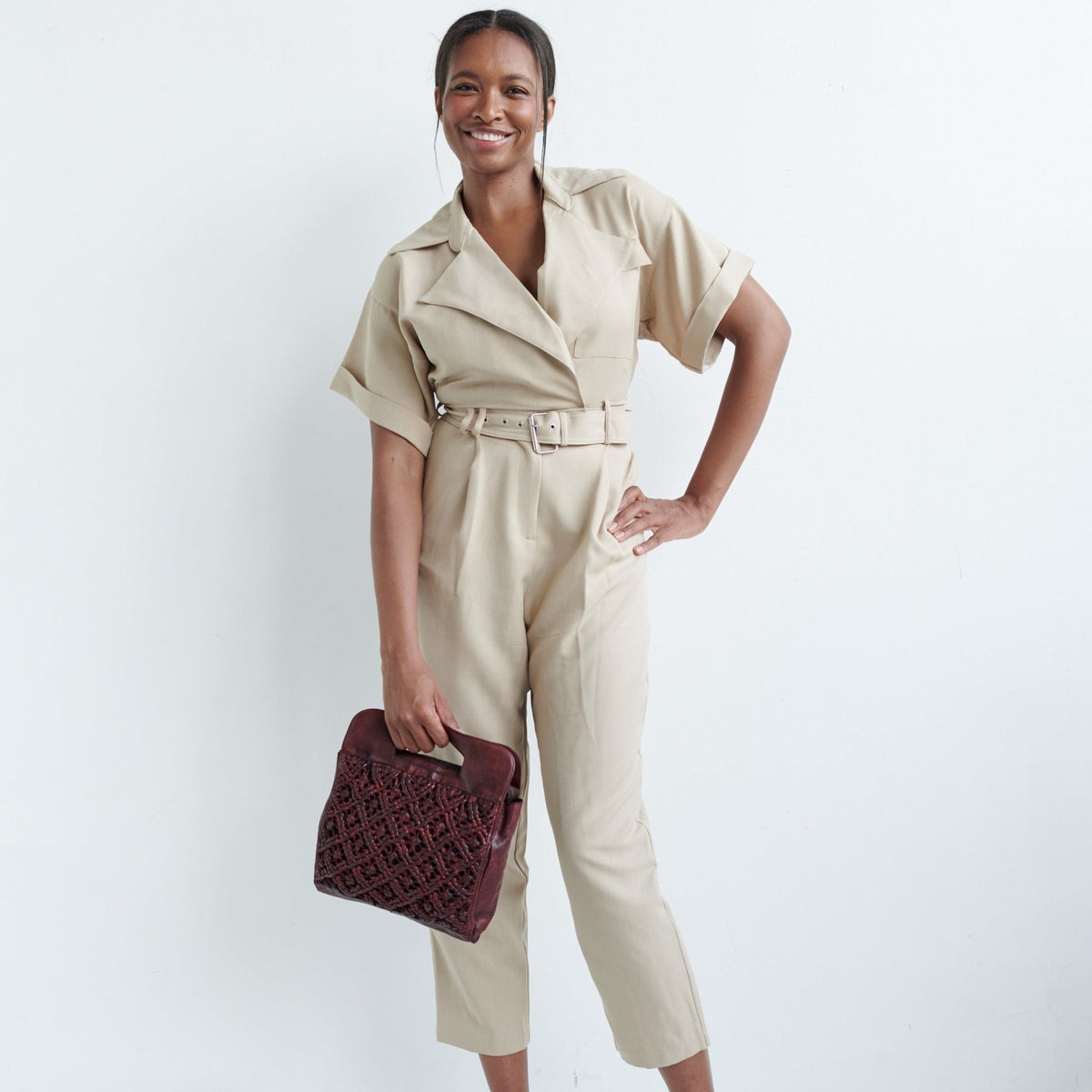 Deja Leather Crossbody Bag