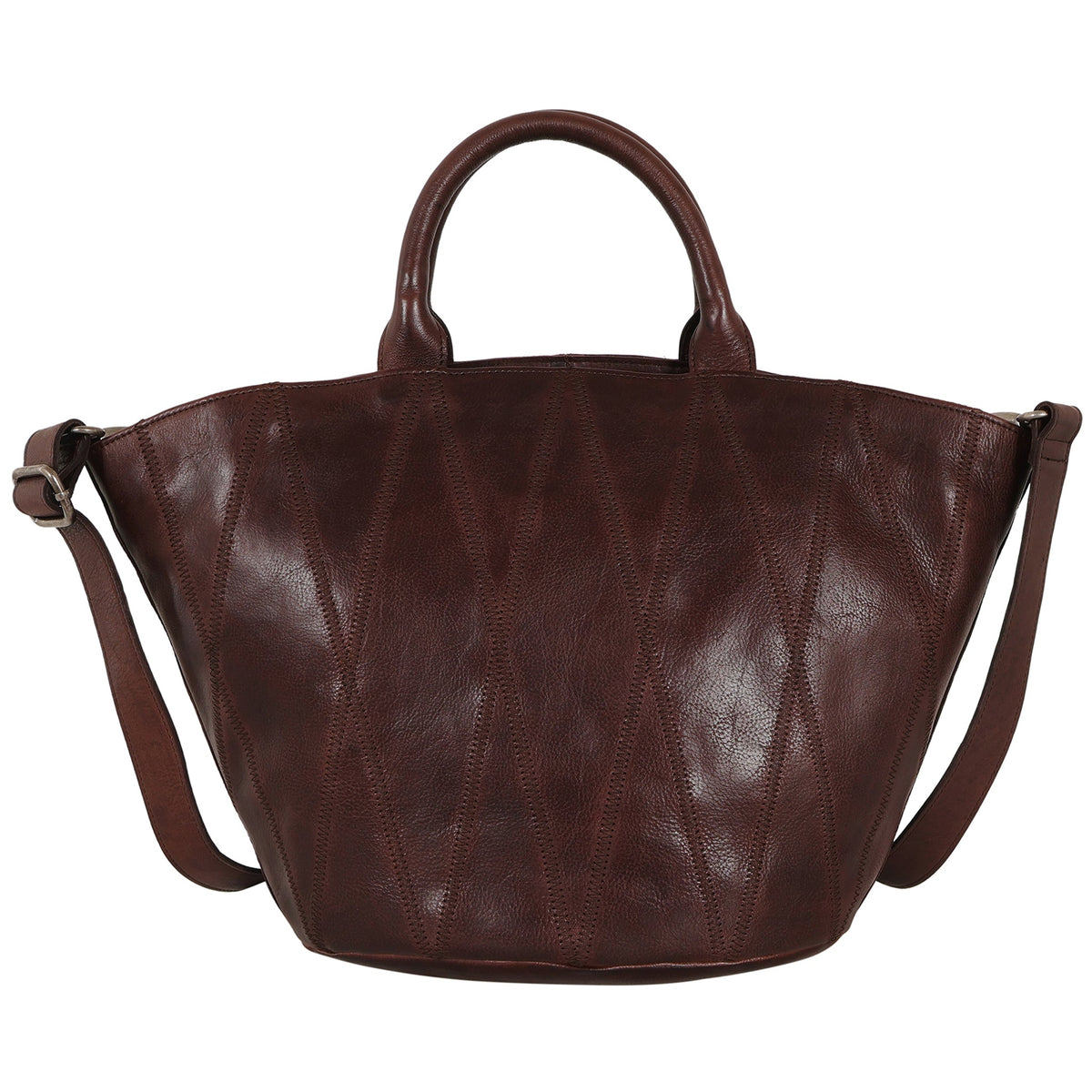 Claudia Diamond Leather Crossbody Bag