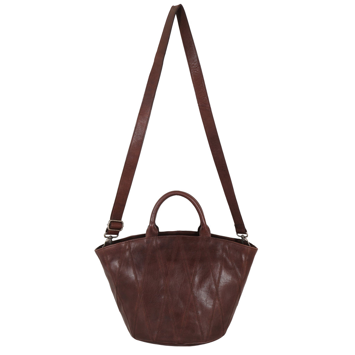 Claudia Diamond Leather Crossbody Bag