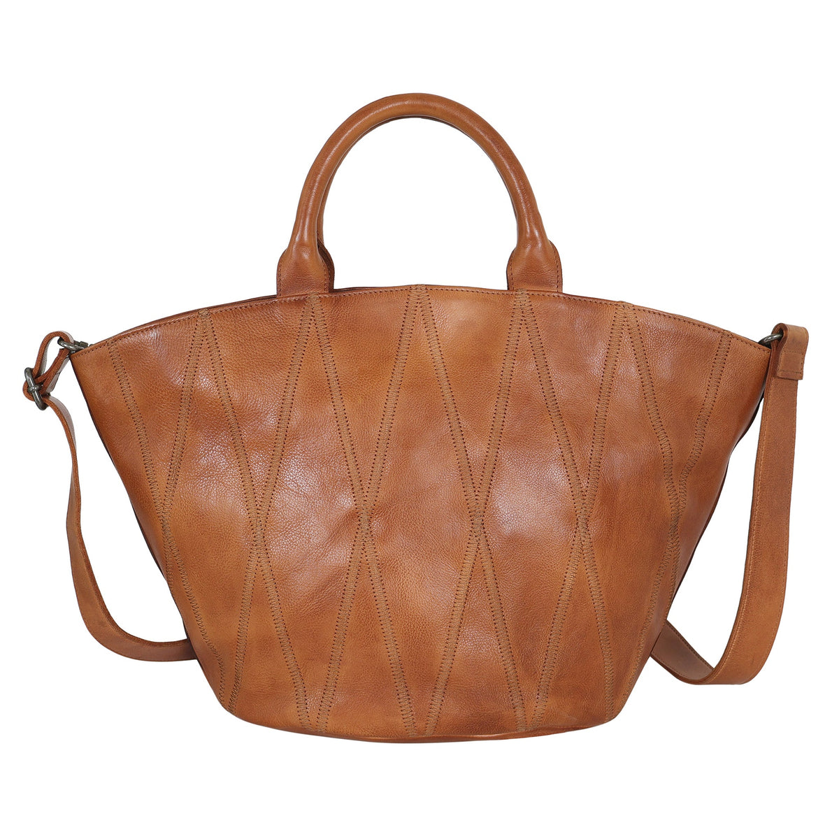Claudia Diamond Leather Crossbody Bag