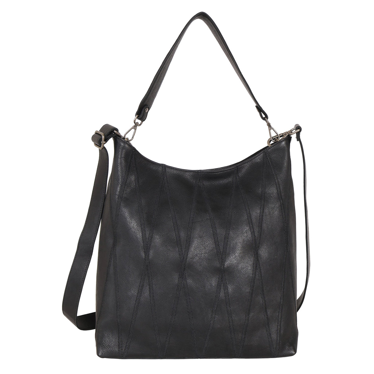 Bree Diamond Leather Shoulder Bag