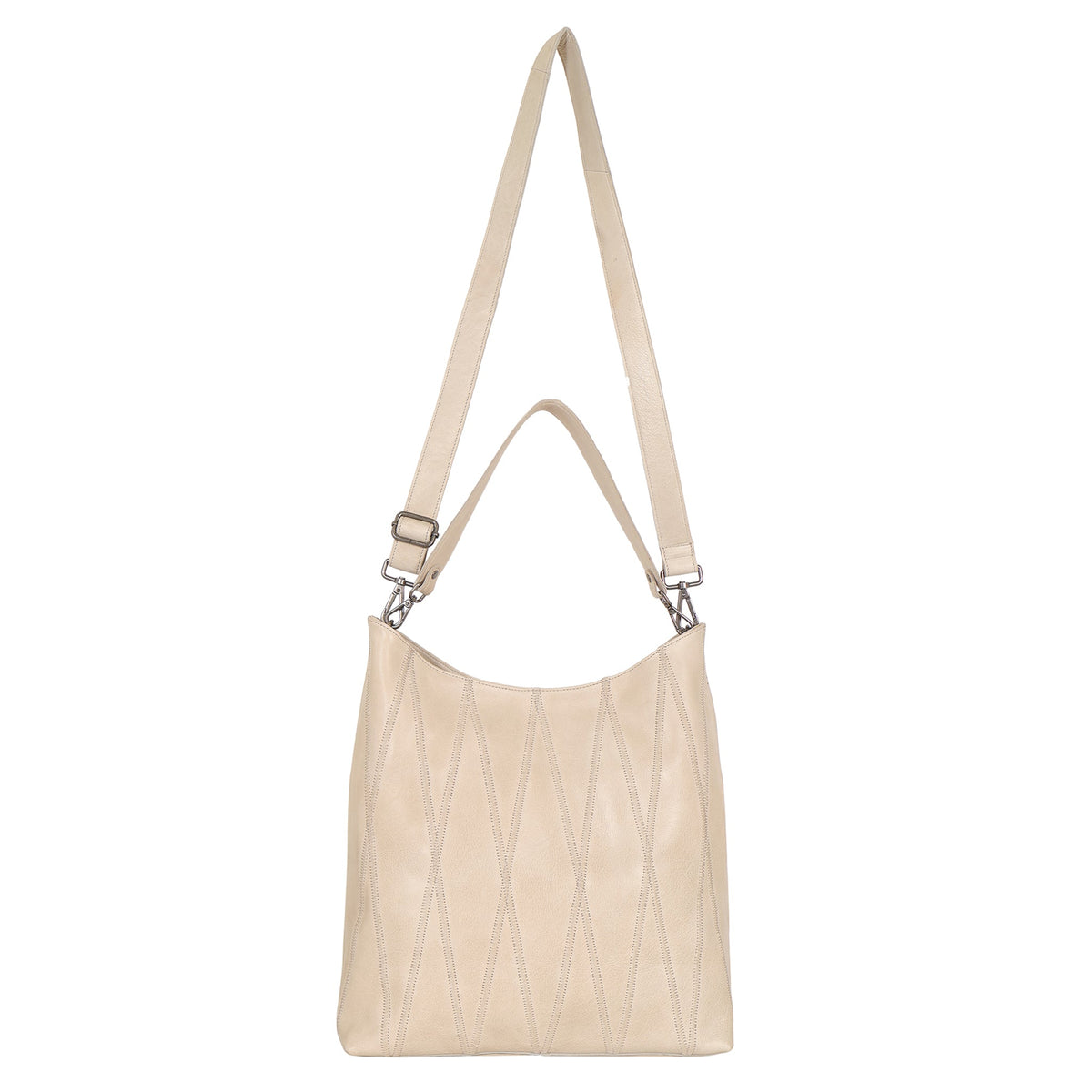 Bree Diamond Leather Shoulder Bag