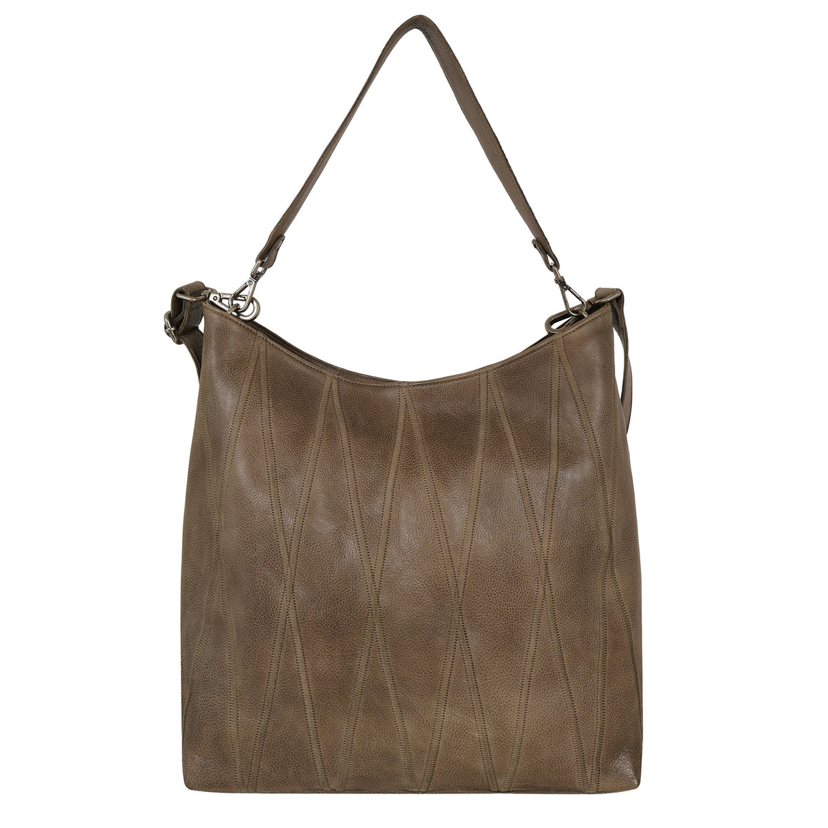 Bree Diamond Leather Shoulder Bag