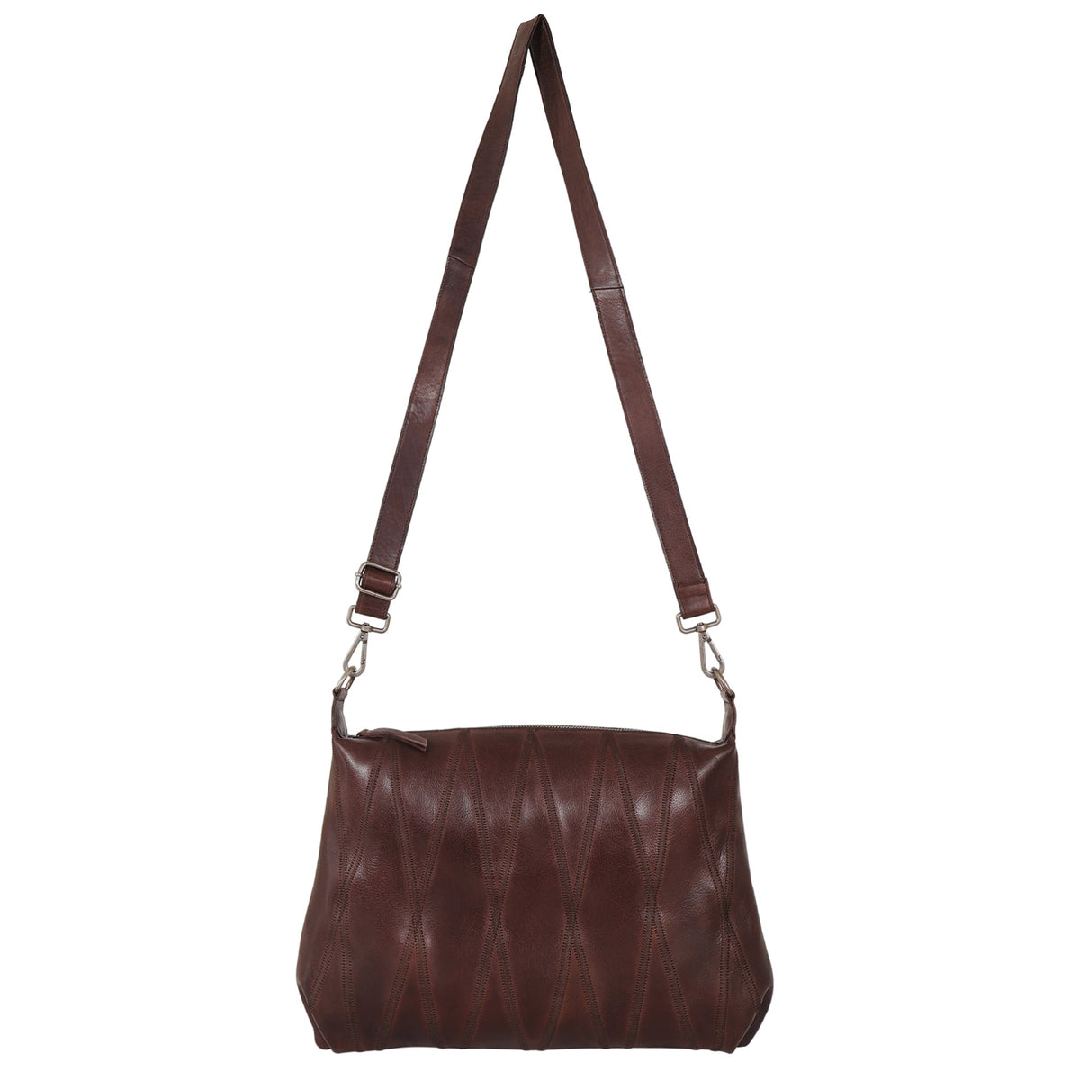Avery Diamond Leather Crossbody Bag