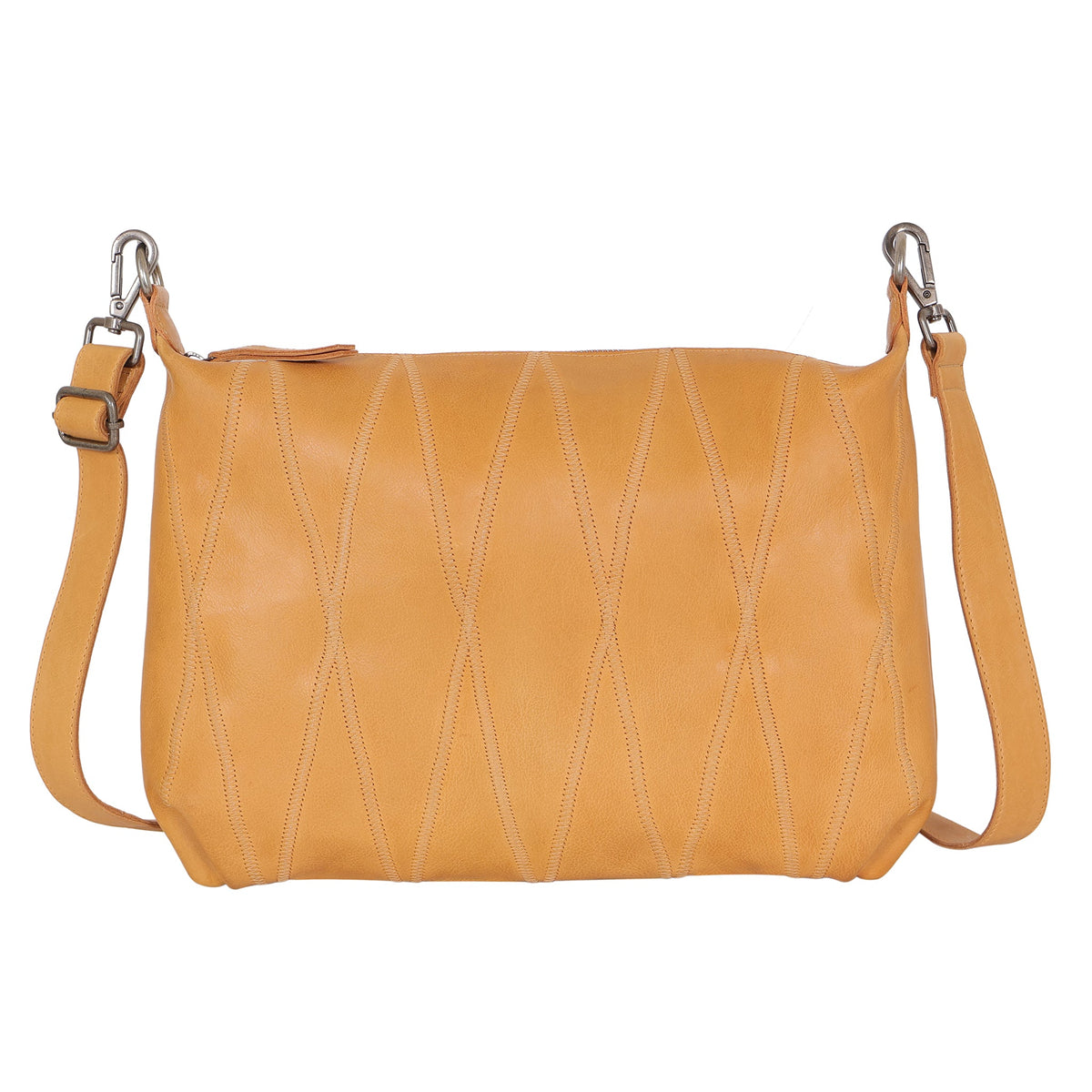 Avery Diamond Leather Crossbody Bag