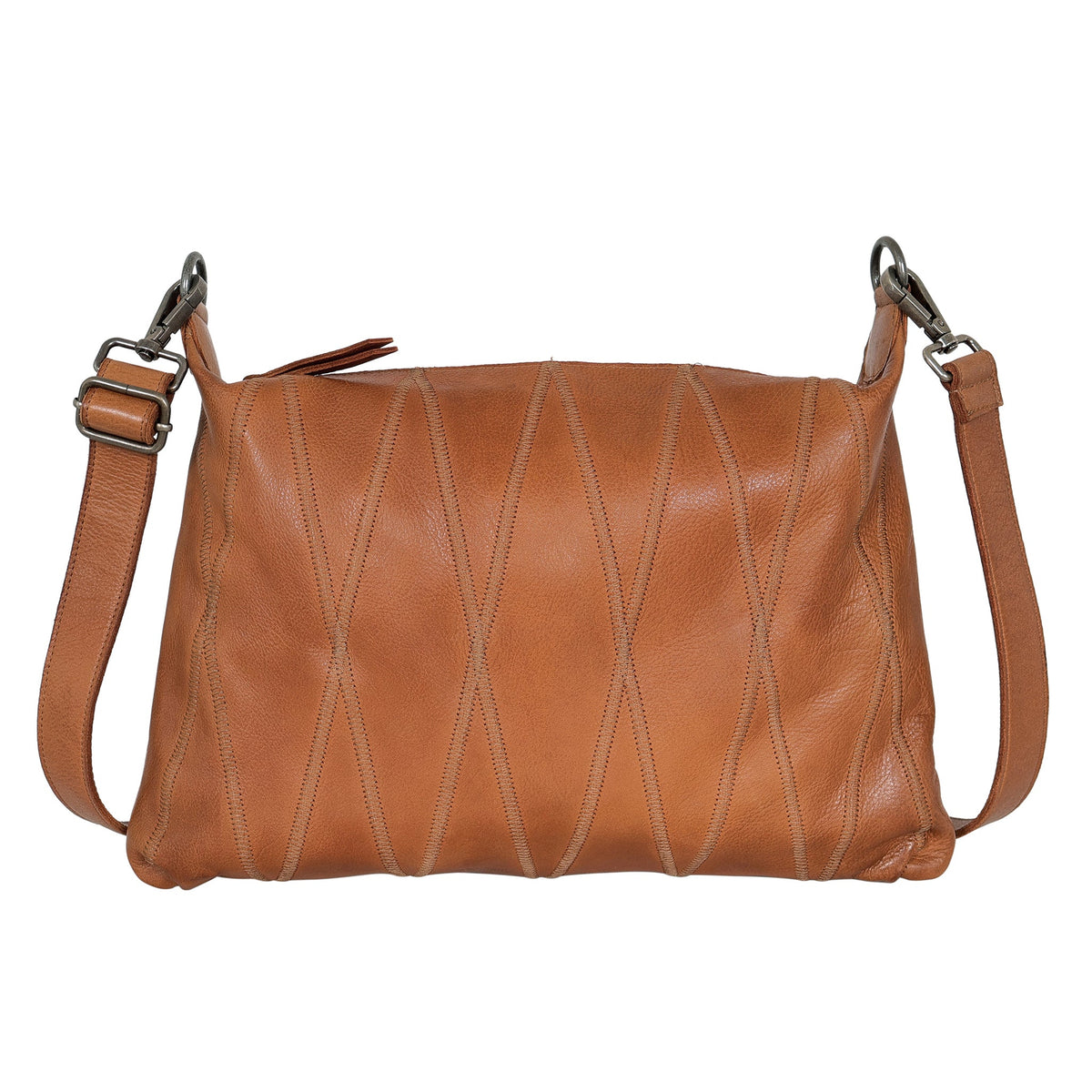 Avery Diamond Leather Crossbody Bag