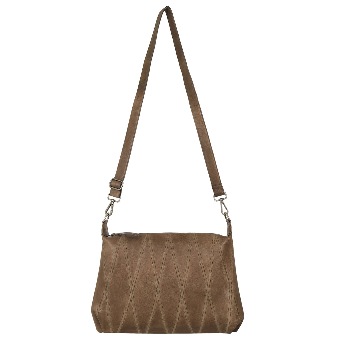 Avery Diamond Leather Crossbody Bag