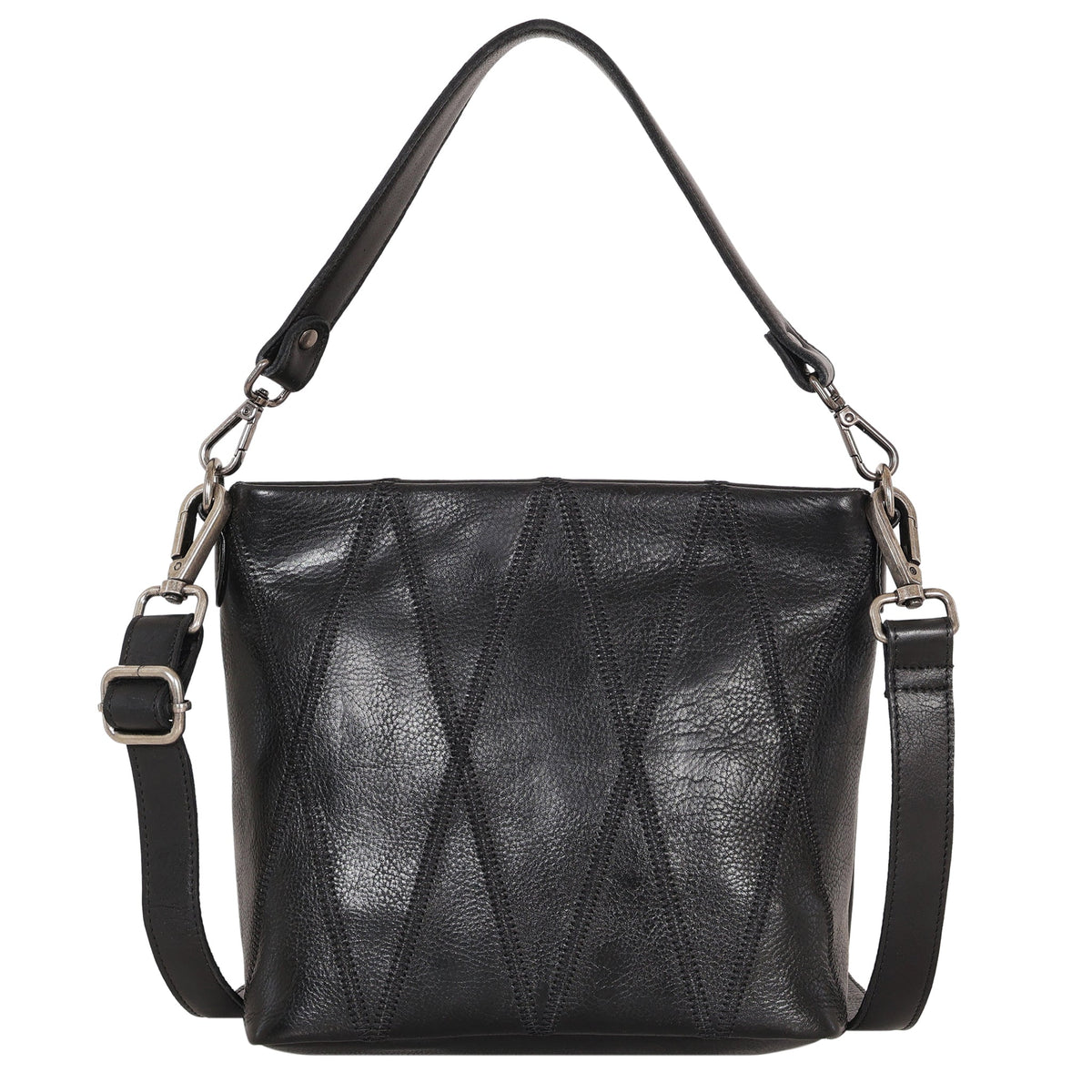 Ivy Diamond Leather Crossbody Bag