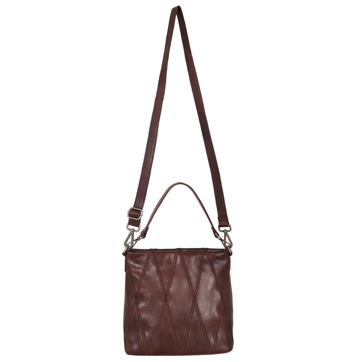 Ivy Diamond Leather Crossbody Bag