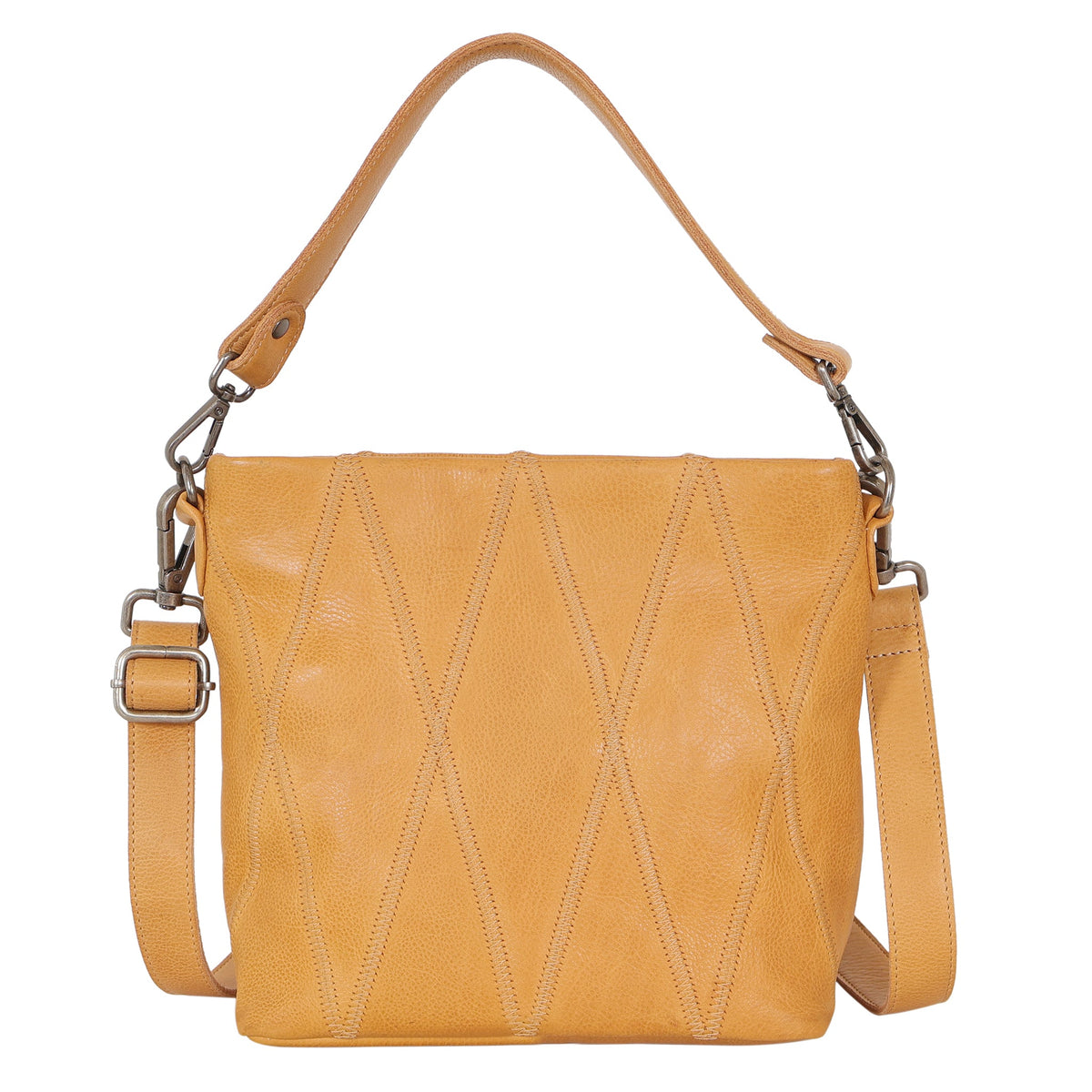 Ivy Diamond Leather Crossbody Bag