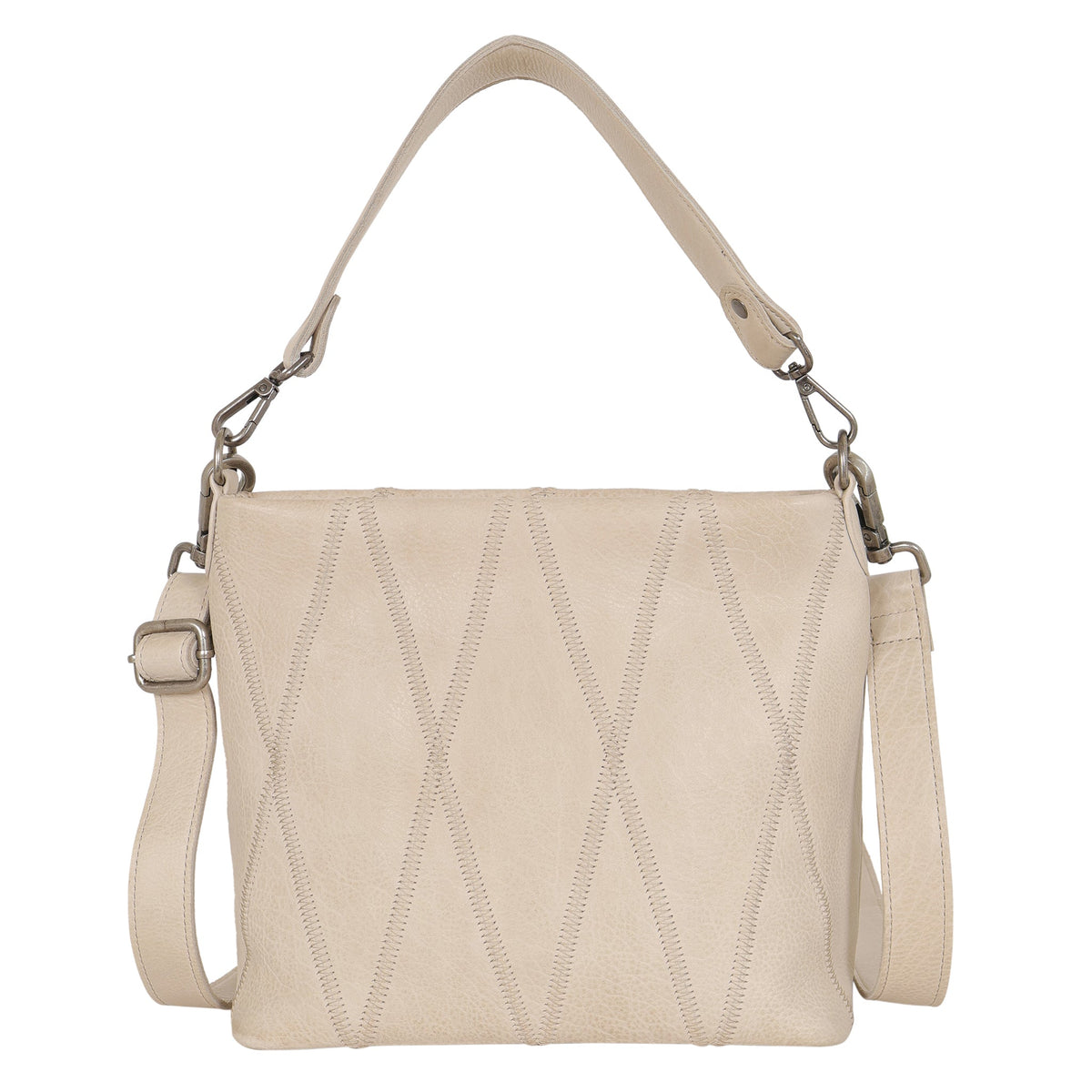 Ivy Diamond Leather Crossbody Bag