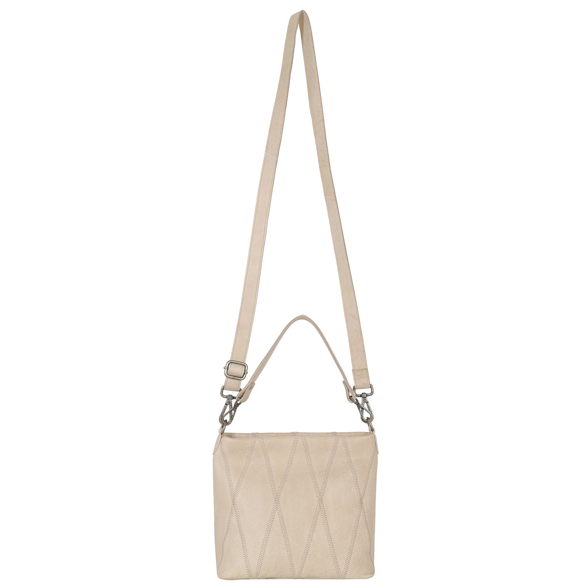 Ivy Diamond Leather Crossbody Bag