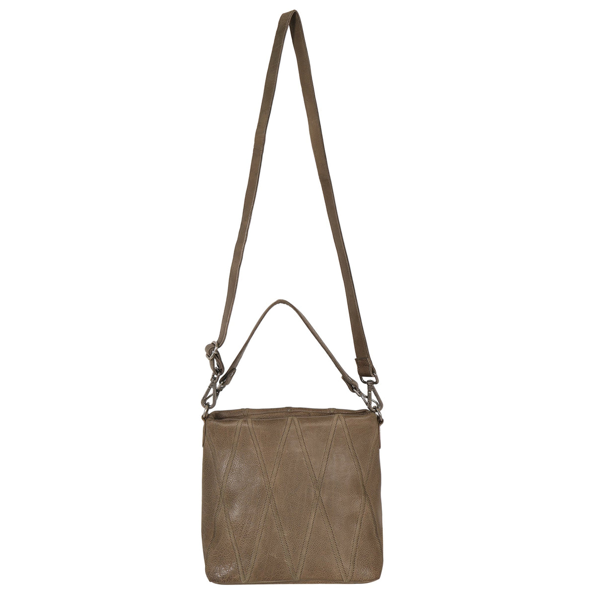 Ivy Diamond Leather Crossbody Bag