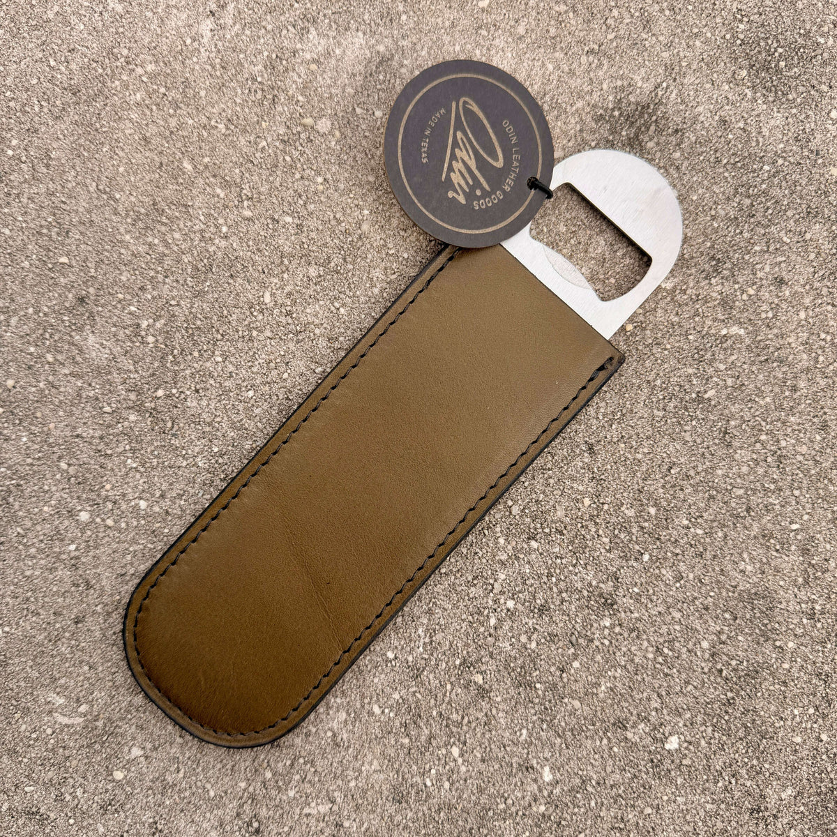 Leather Wrapped Bottle Opener