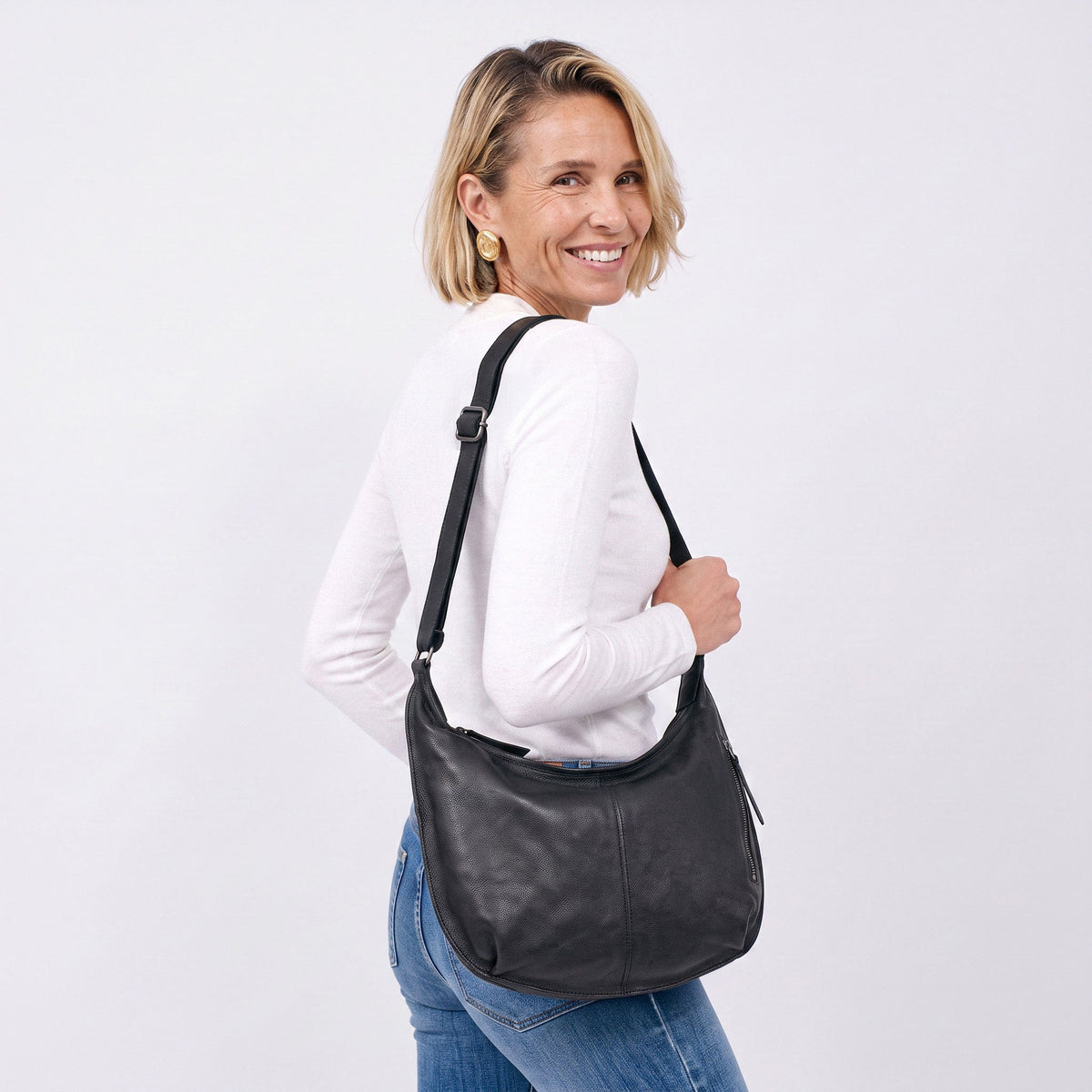 Jackson Leather Crossbody Bag