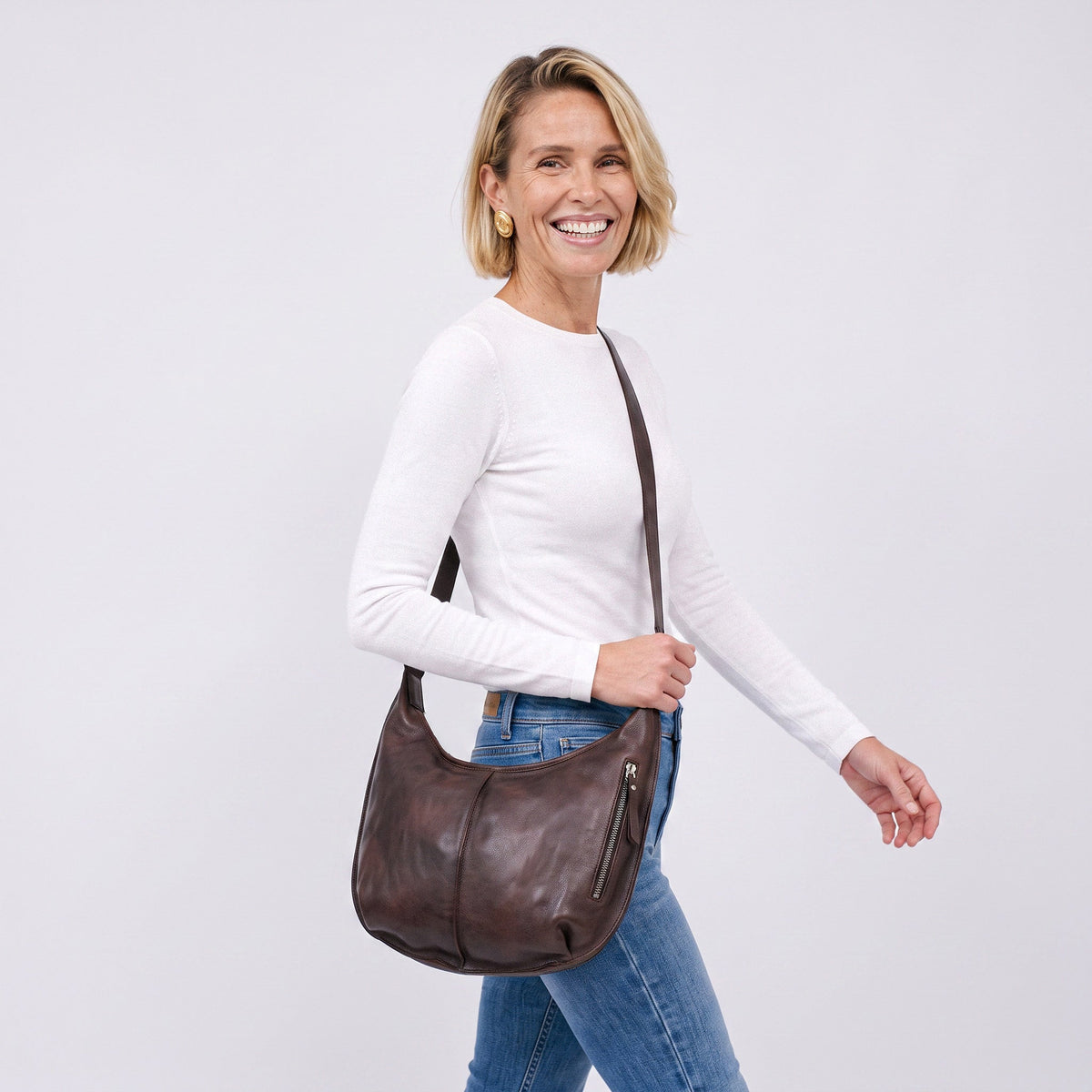 Jackson Leather Crossbody Bag