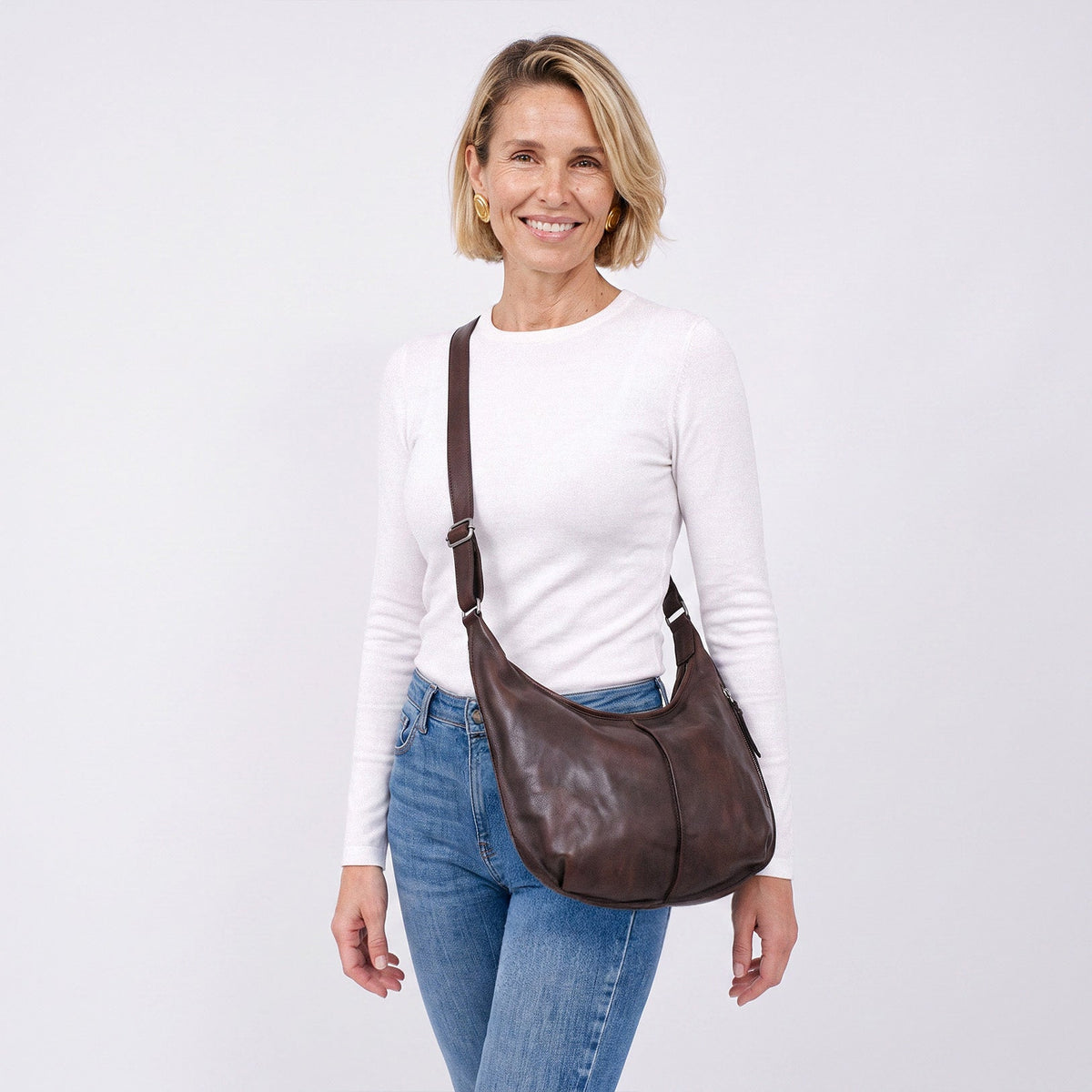 Jackson Leather Crossbody Bag