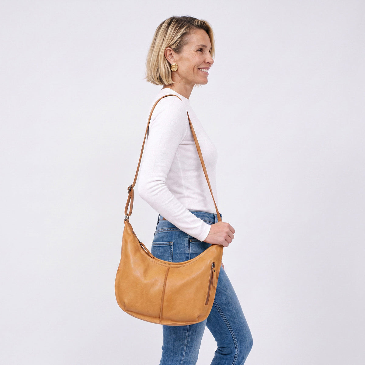 Jackson Leather Crossbody Bag