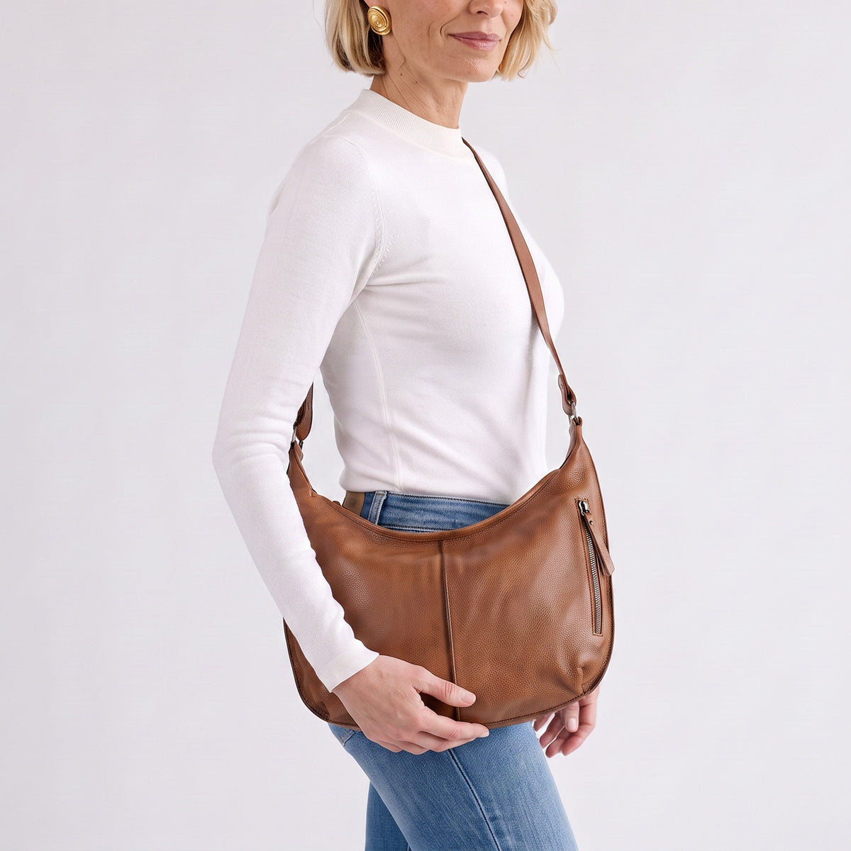 Jackson Leather Crossbody Bag