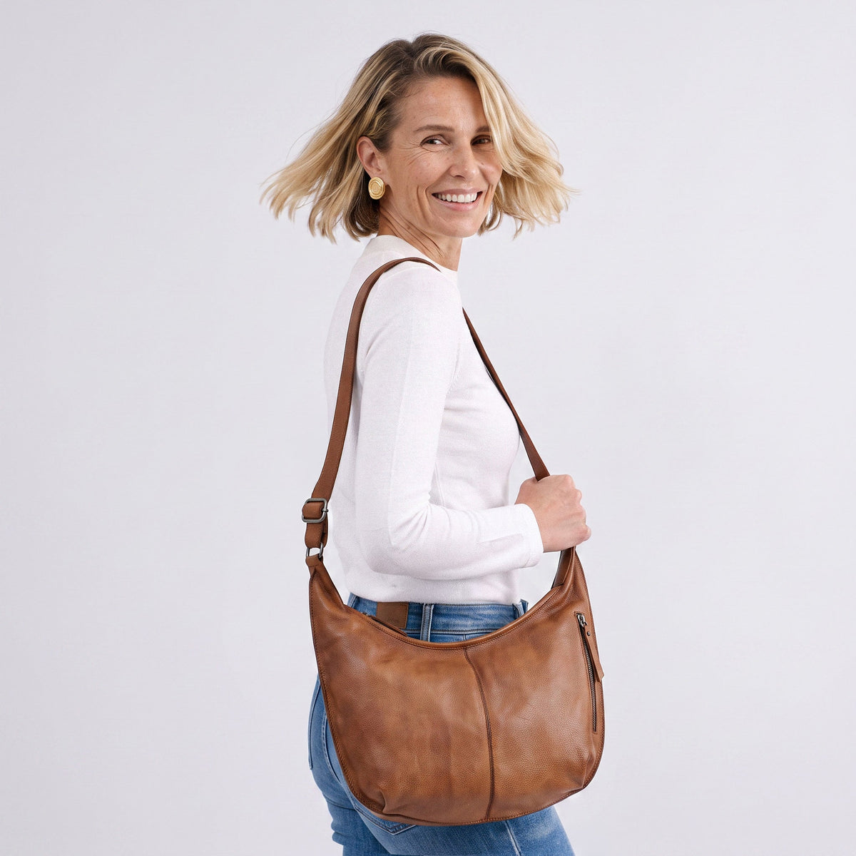 Jackson Leather Crossbody Bag
