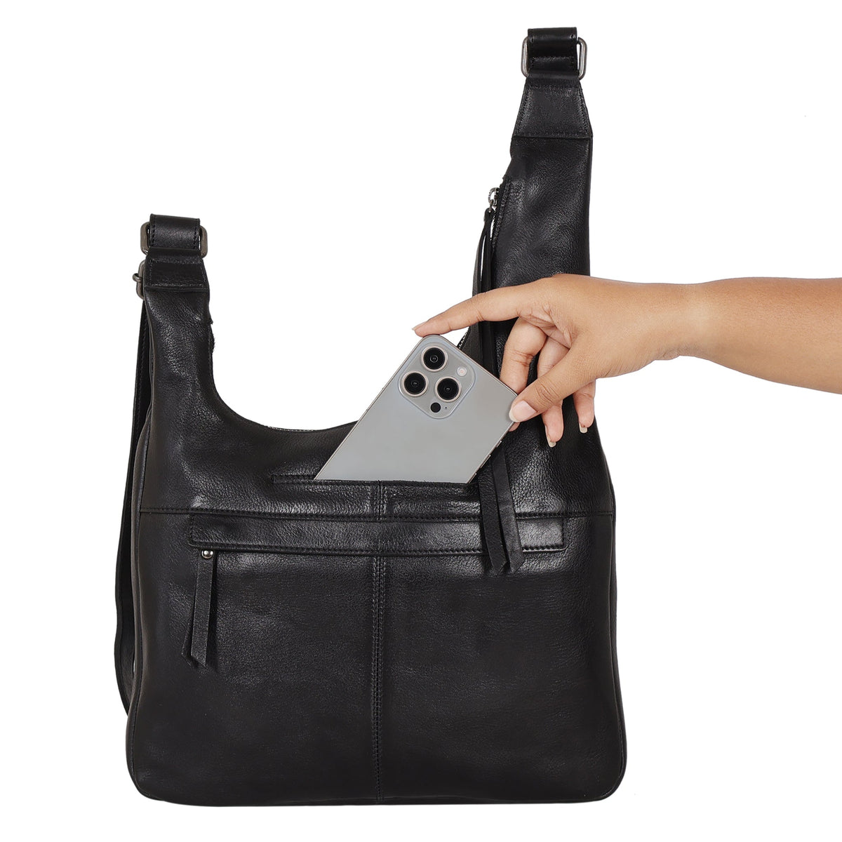 Alta Leather Crossbody Bag