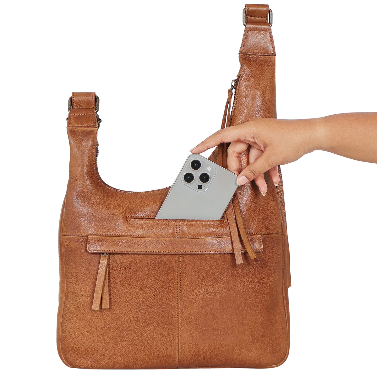 Alta Leather Crossbody Bag
