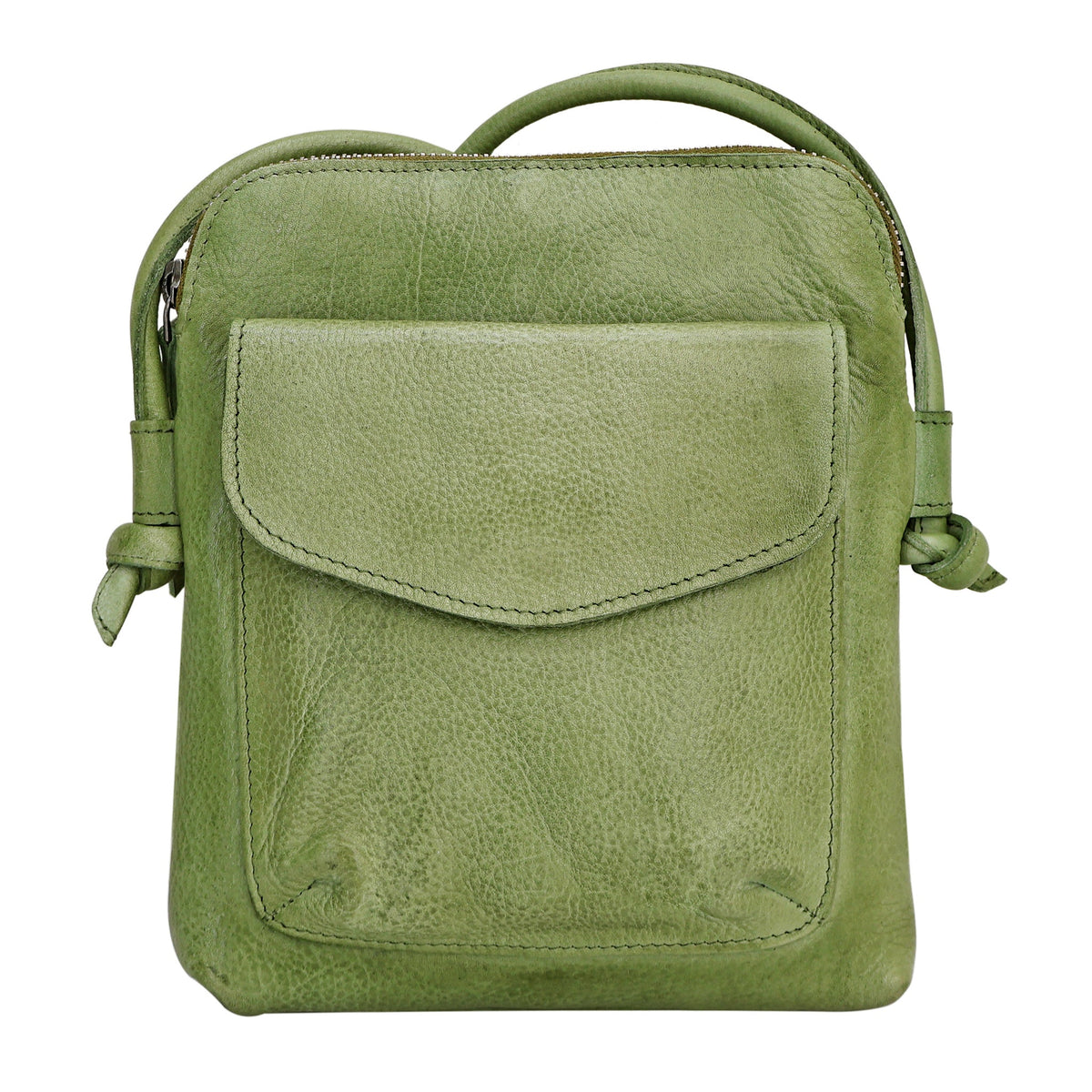 Ezra Leather Crossbody Bag