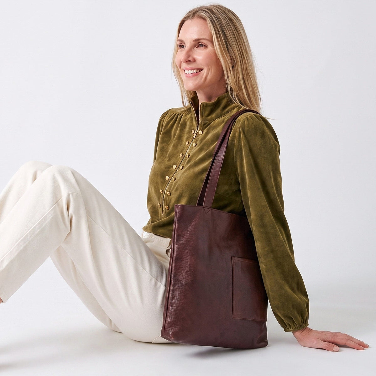 Leon Leather Tote Bag