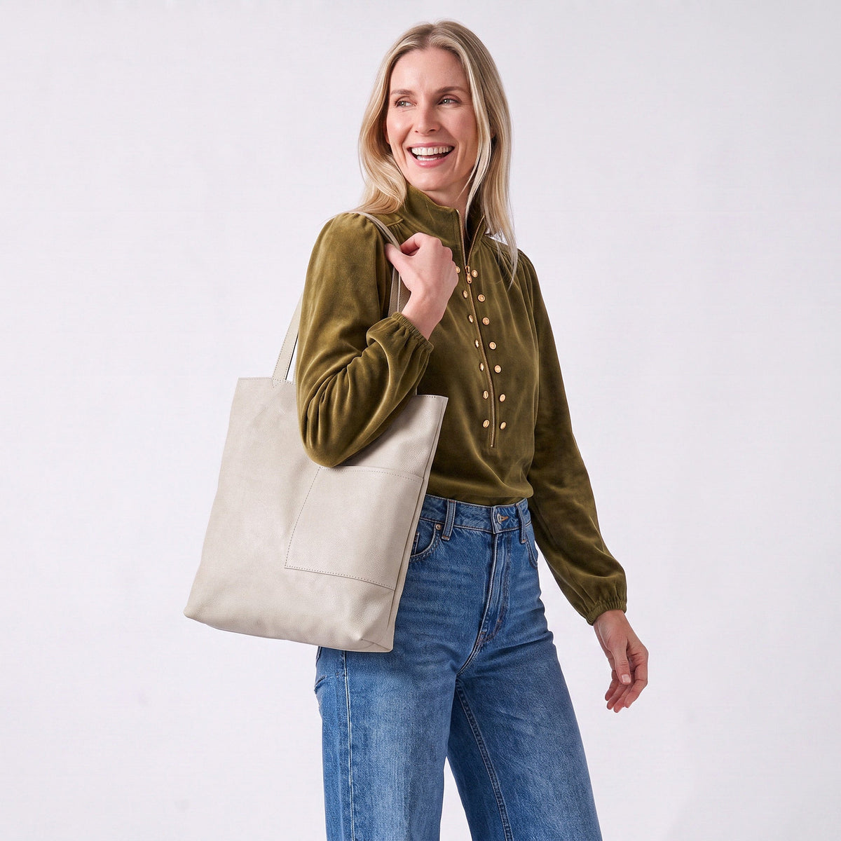Leon Leather Tote Bag