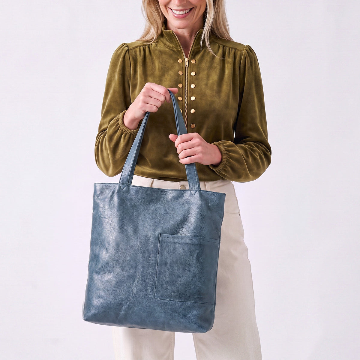 Leon Leather Tote Bag