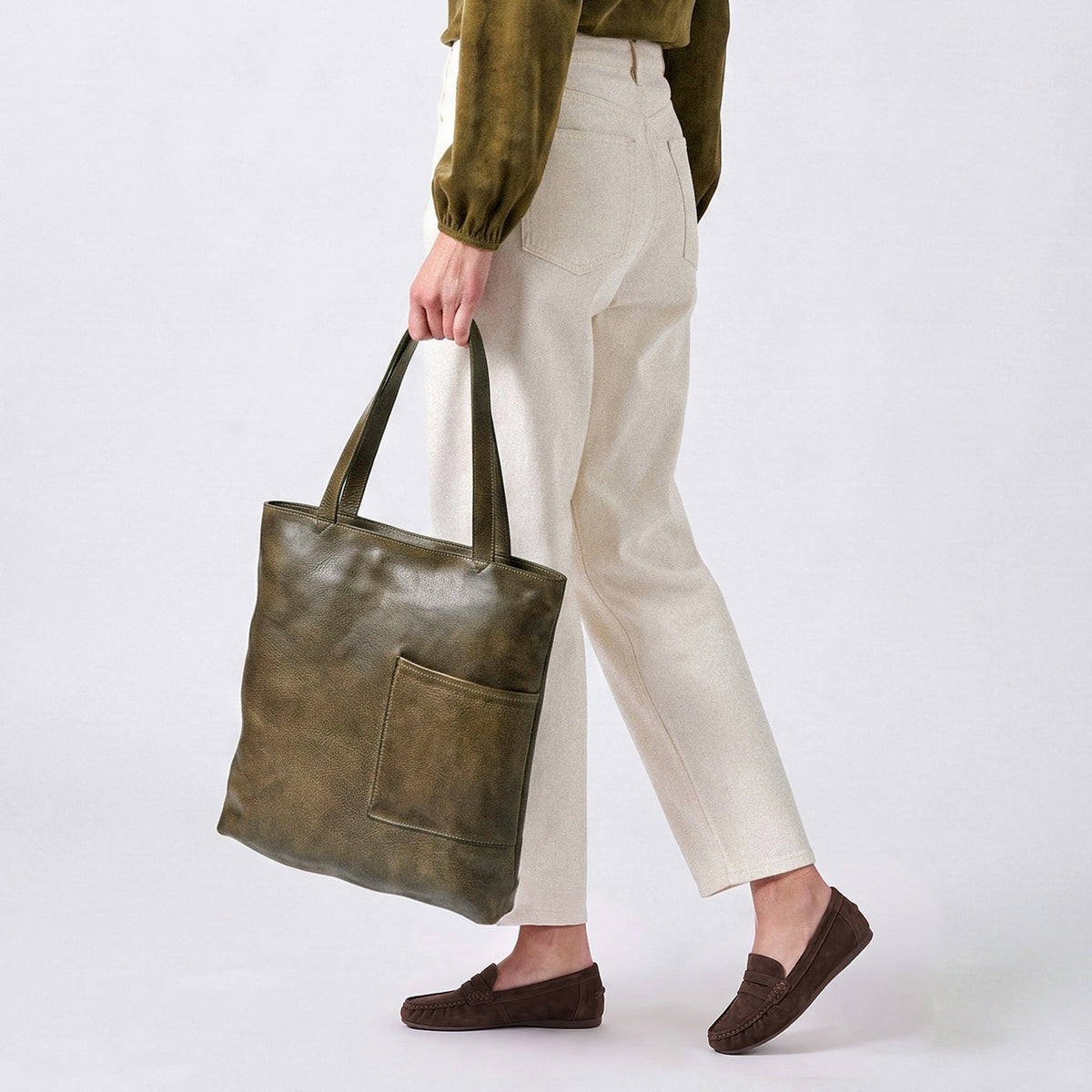Leon Leather Tote Bag