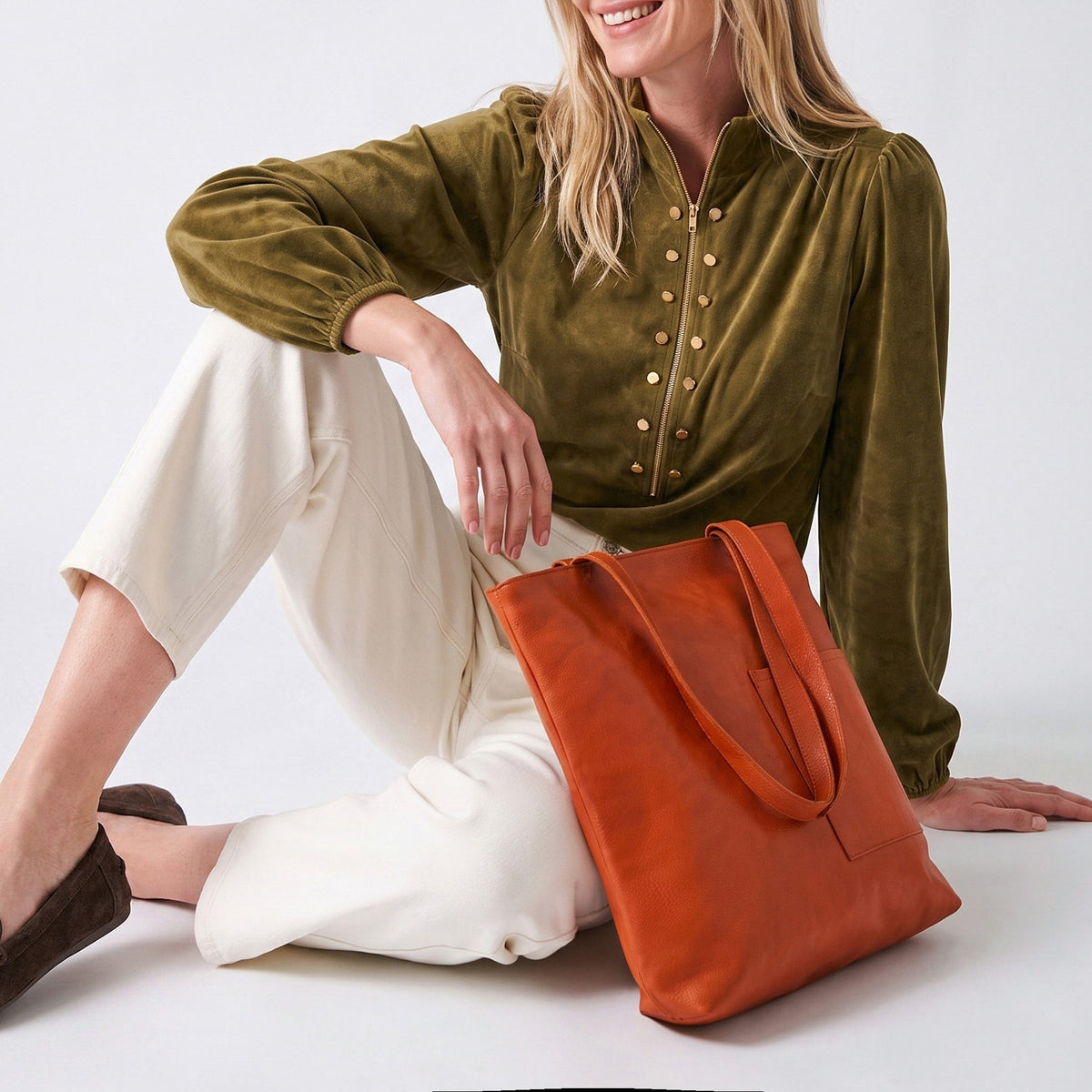 Leon Leather Tote Bag