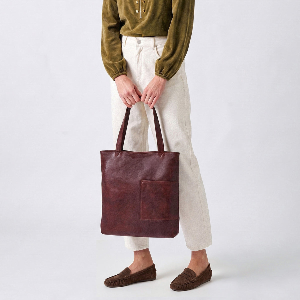 Leon Leather Tote Bag
