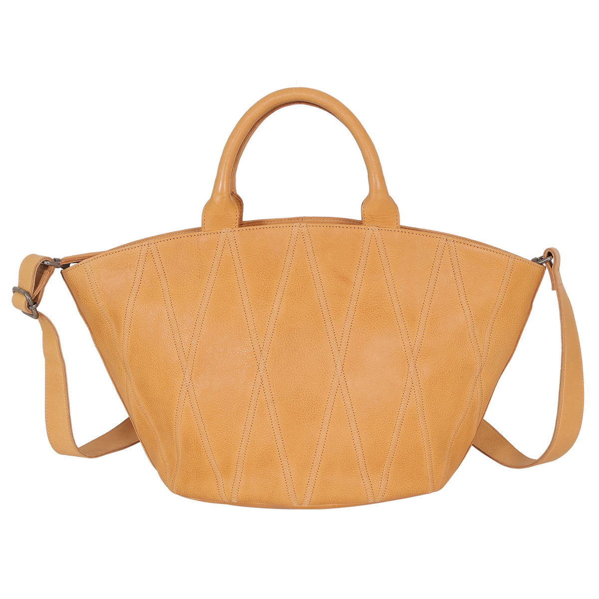 Claudia Diamond Leather Crossbody Bag