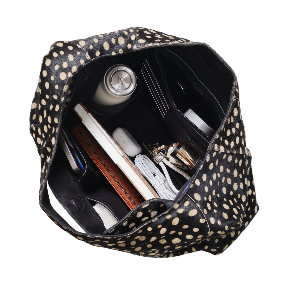 Lindsey Hair On Leather Tote Bag