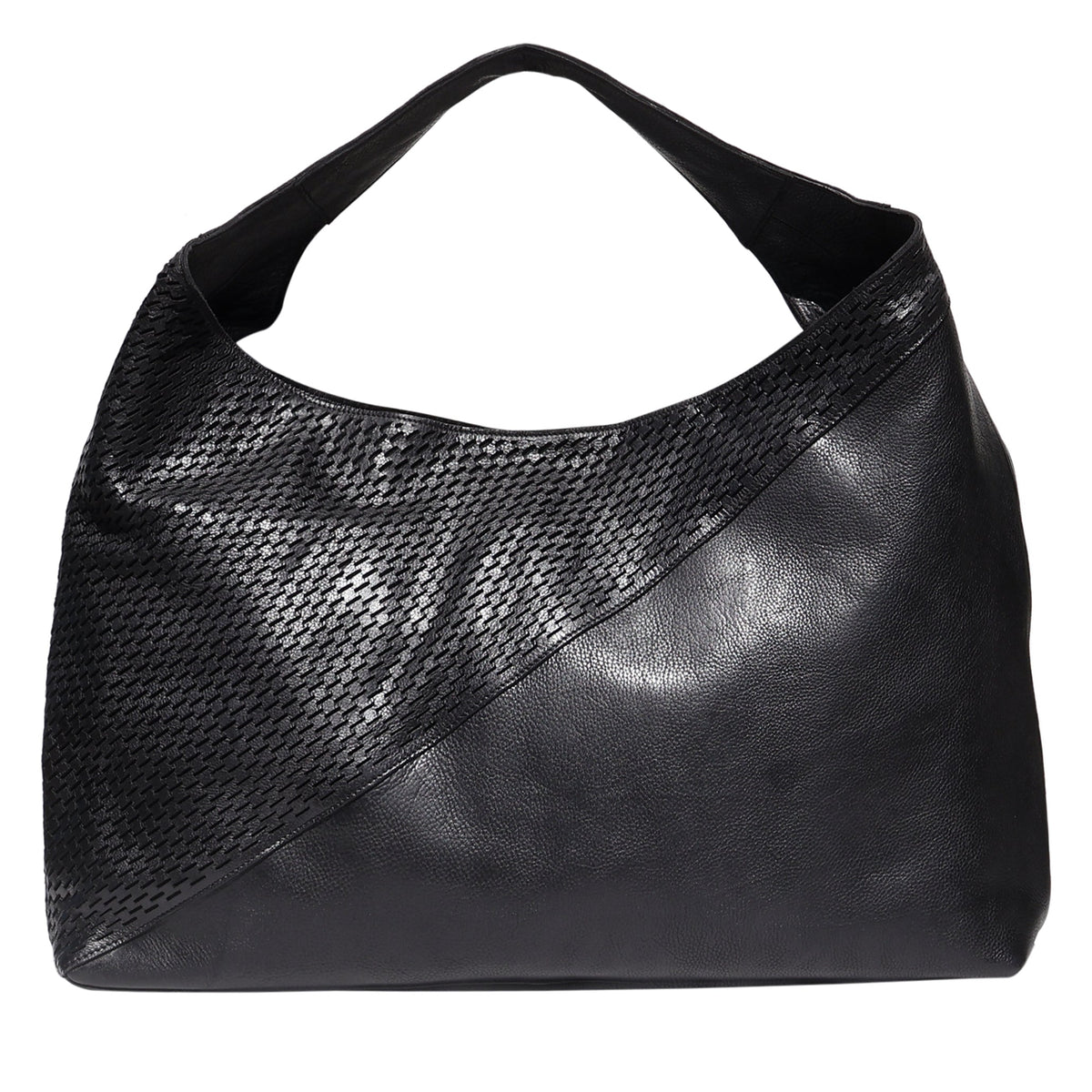 Lindsey Laser Leather Tote Bag