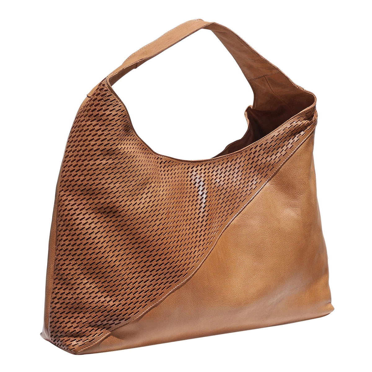 Lindsey Laser Leather Tote Bag