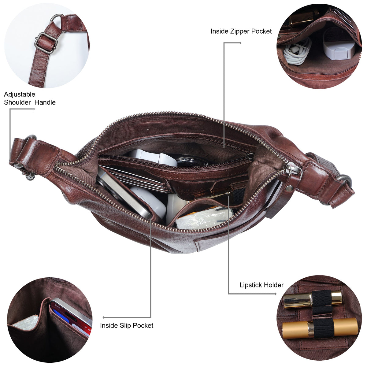 Kerry Leather Crossbody Bag