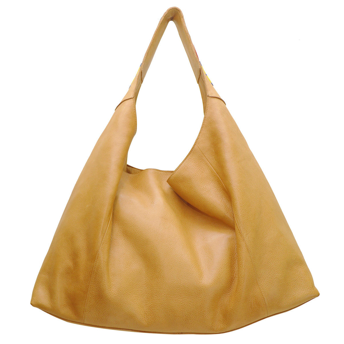 Lindsey Beaded Leather Tote Bag