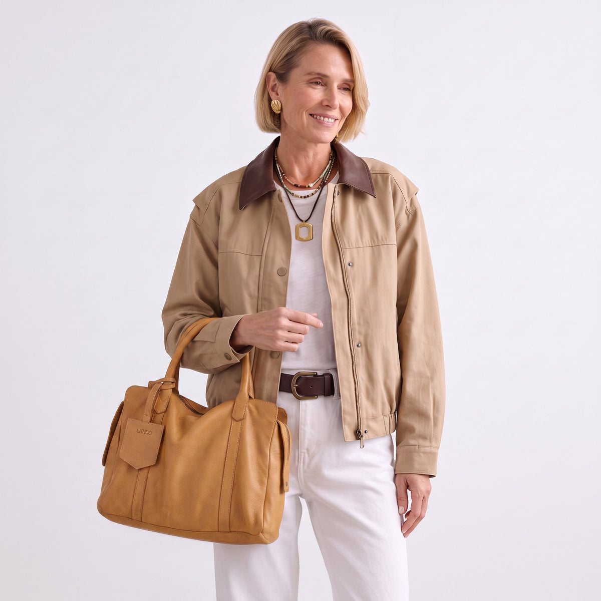 James Leather Crossbody Bag