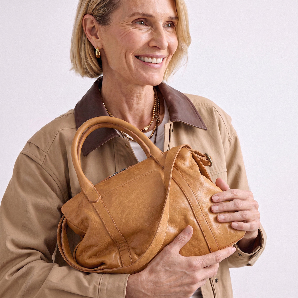 James Leather Crossbody Bag