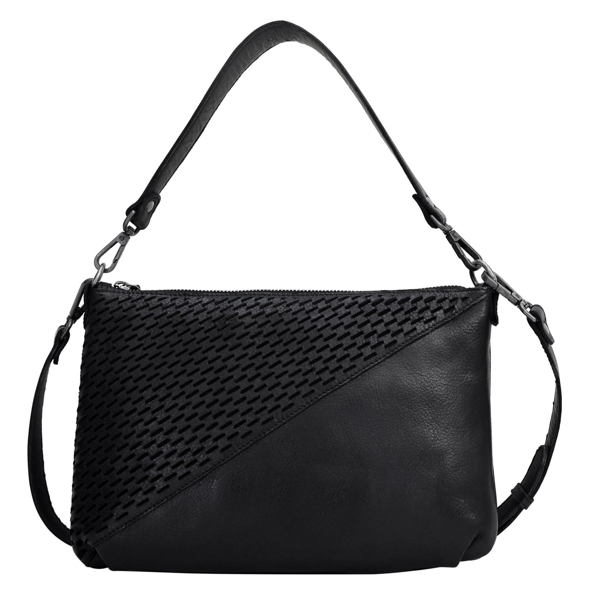 Stevie Laser Leather Crossbody Bag