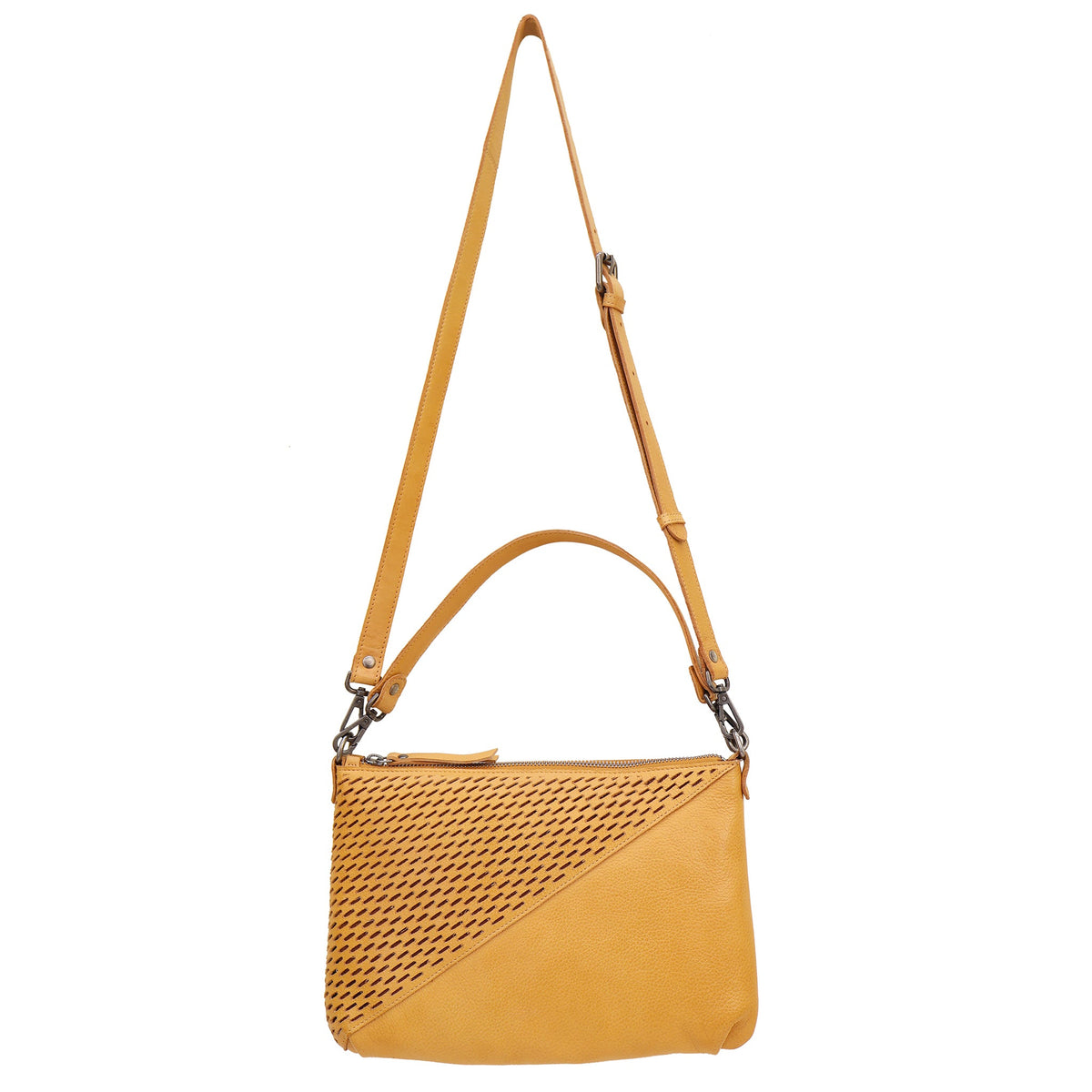Stevie Laser Leather Crossbody Bag