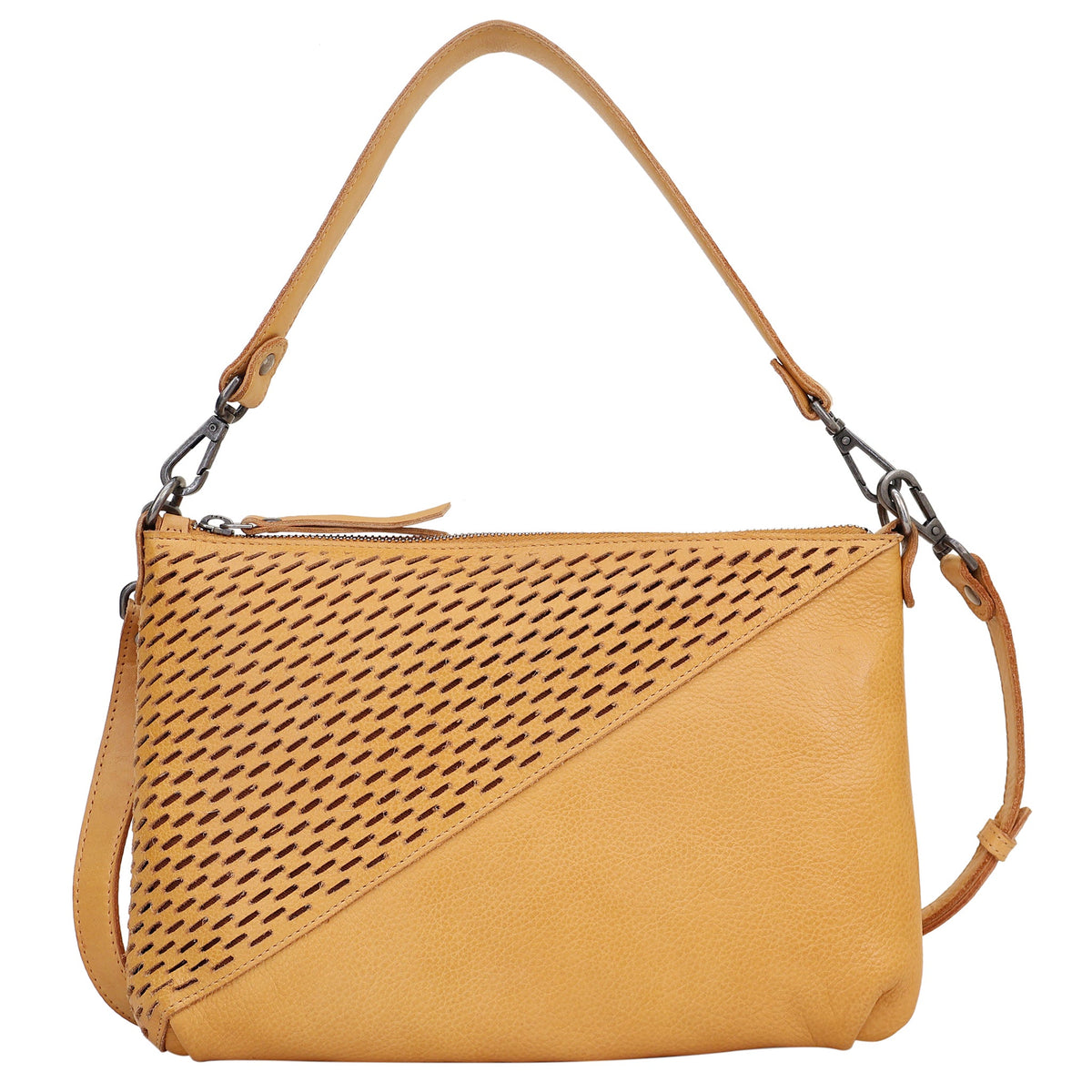 Stevie Laser Leather Crossbody Bag